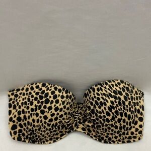 Victoria’s Swim Leopard Print Bikini Swim Top 32D